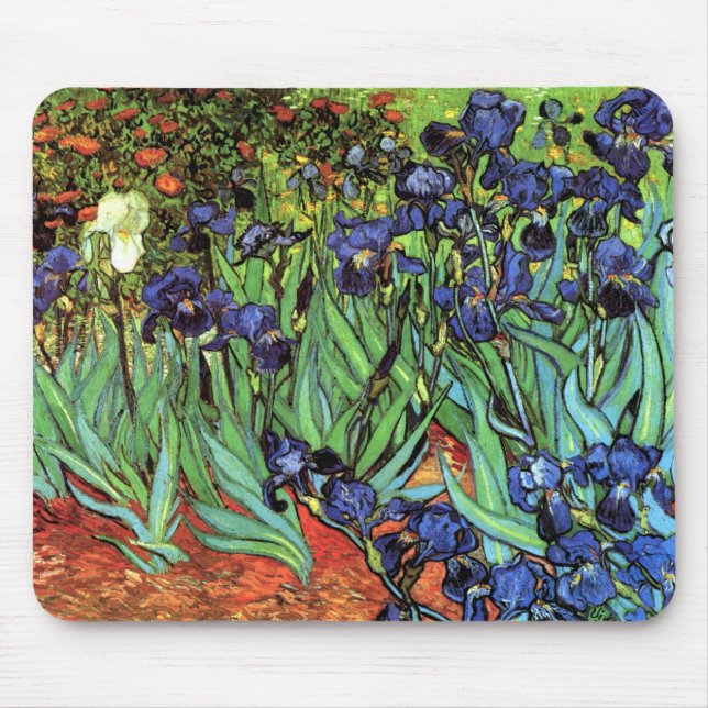 Mousepad Írisos por Van Gogh Fine Art (Frente)