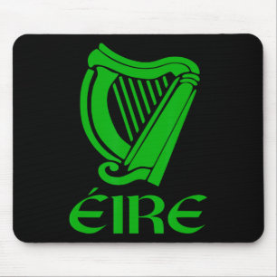 Mousepad Irlanda Eire Eireann Orgulho Irlandês Harpa Gaélic