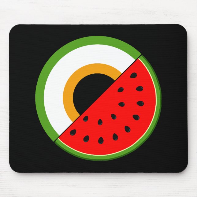 Mousepad IRLANDA ESTÁ COM A PALESTINA - Melancia (Frente)