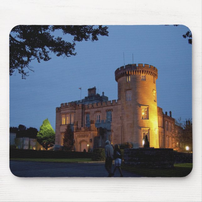 Mousepad Irlanda, o Dromoland Castle iluminado ao crepúscul (Frente)