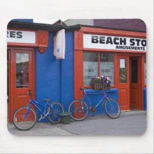 Mousepad Irlanda, Strandhill. Vitrines com bicicletas