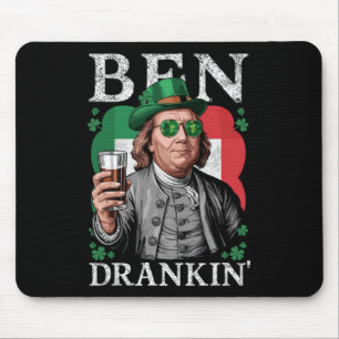 Mousepad Irlandês Ben bebeu cerveja - Homens e mulheres do