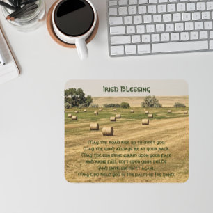 Mousepad Irlandês Bênção Hay Balança em um Campo