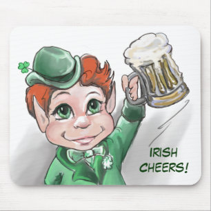 Mousepad Irlandês Cheers! Bloco de Retrato