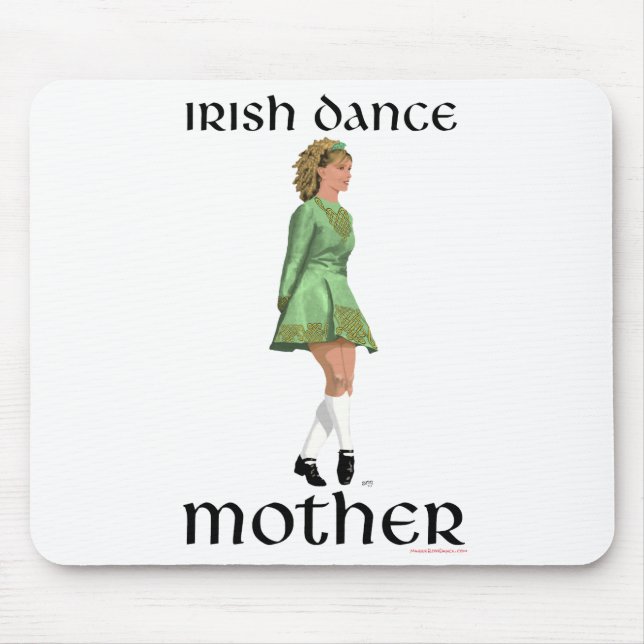 Mousepad Irlandês Step Dance Madre - Verde (Frente)