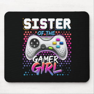 Mousepad Irmã Da Garota Gamer Vídeo Game Nascimento Combina