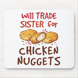 Mousepad Irmã de Trocas de Frango Nugget Lover