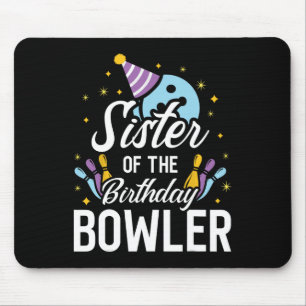 Mousepad Irmã Do Festa De Boliches De Boliche De Aniversári