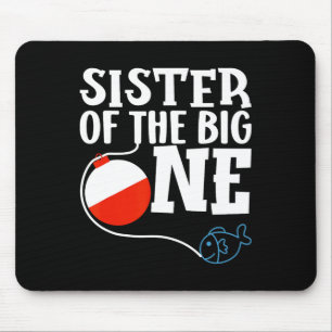 Mousepad Irmã do Grande Peixe Menino Primeiro Aniversário O