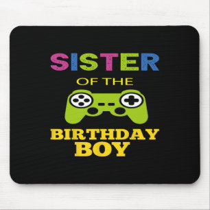 Mousepad Irmã do Menino do Aniversário Jogo de Vídeo Corres