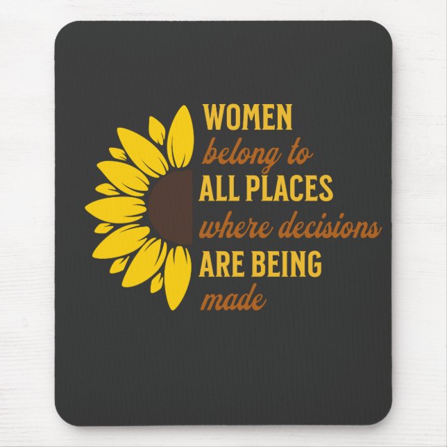 Mousepad Irmã dos Direitos das Mulheres Mãe Presente de Ani (Frente)