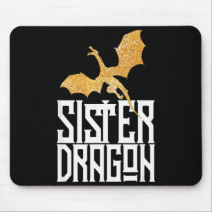 Mousepad Irmã Dragão Natal Correspondência Família Tribo Me