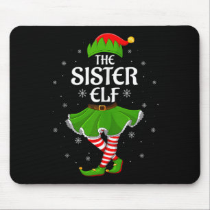 Mousepad Irmã Elfa Natal Família Garotas Mulheres Equipe El
