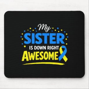 Mousepad Irmã incrível família com síndrome de down