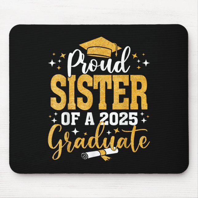 Mousepad Irmã Orgulhosa De Um Cl Do Mais velho De Formando  (Frente)