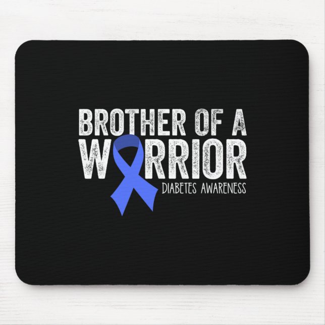 Mousepad Irmão de um Guerreiro T1d Suportes de Fita Azul Di (Frente)