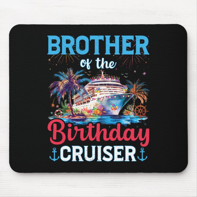 Mousepad Irmão Do Aniversário Cruiser Divertido Presente De (Frente)