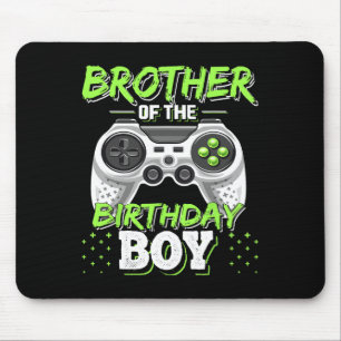 Mousepad Irmão Do Menino Do Aniversário Correspondente Jogo