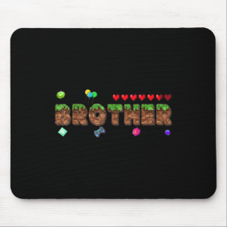 Mousepad Irmão Do Menino Do Aniversário Jogo De Pixel De Co