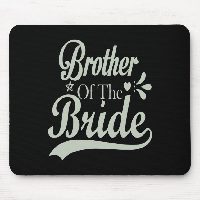 Mousepad Irmão Do Noivo Bacharel Casamento Despedida de Sol (Frente)