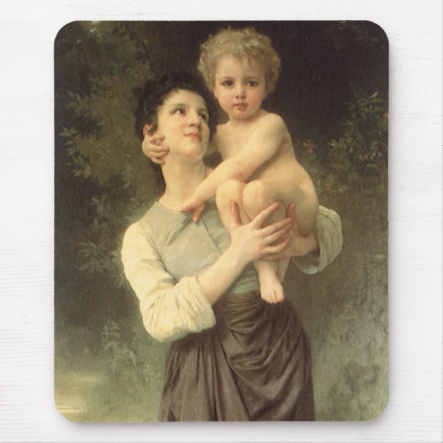 Mousepad Irmão e Irmã de William Adolphe Bouguereau (Frente)