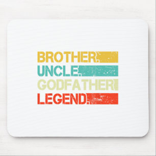 Mousepad Irmão Tio Goddad Legenda Melhor Tio Gi Engraçado