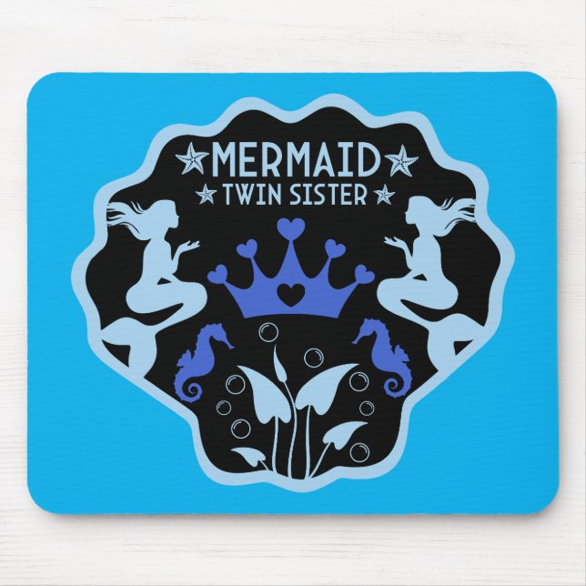 Mousepad Irmãs Gêmeas Sereias (Frente)