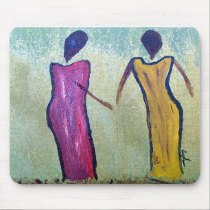 Mousepad Irmãs - tapete do rato africano étnico da arte d