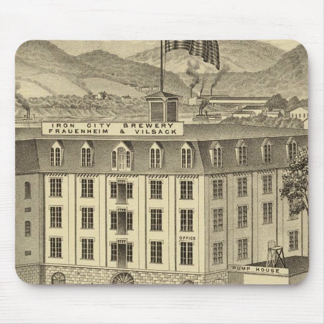 Mousepad Iron City Brewery, Frauenheim e Vilsack (Frente)