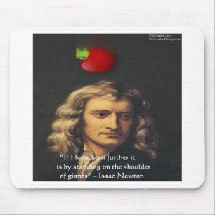 Mousepad Isaac Newton "Ombros de Gigantes" Presentes de Sab