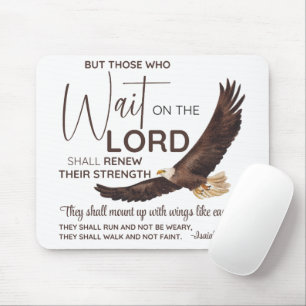 Mousepad Isaiah 40:31 Aqueles que Esperam na Escritura do S
