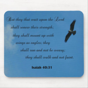 Mousepad Isaiah 40:31 Mas eles que esperam pelo Senhor...