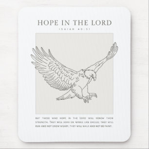 Mousepad Isaías 40:31 Esperança no Senhor