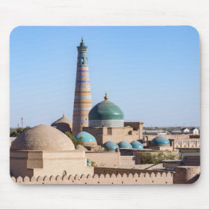 Mousepad Islam Khodja Minaret & mesque - Khiva, Uzbequistã