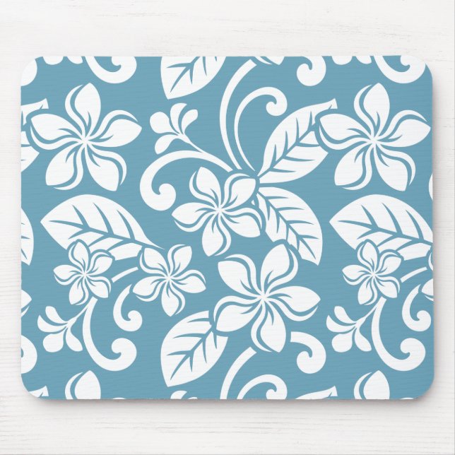 Mousepad ISLAND PLUMERIA (SLATE BLUE) (Frente)