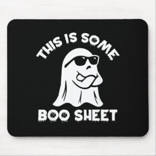 Mousepad Isso É Alguma Folha de Boo Fantasma Divertido Hall