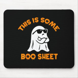 Mousepad Isso É Alguma Folha de Boo Frio Fantasma Divertido