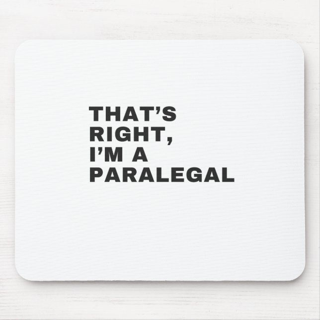 MOUSEPAD ISSO É CERTO QUE EU SOU PARALEGAL (Frente)