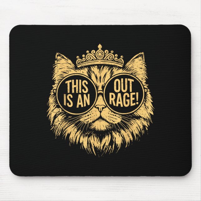 Mousepad Isso É Um Meme De Gato Indignante Citação Engraçad (Frente)