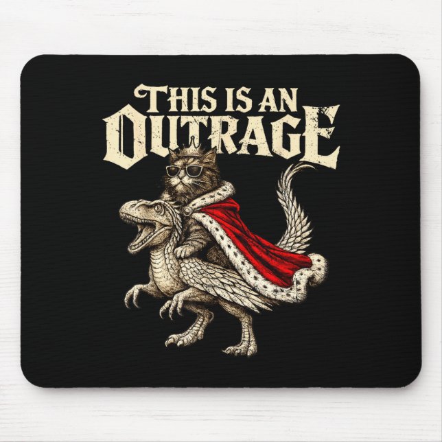 Mousepad Isso é uma princesa do gato donut ouro ultrajante  (Frente)