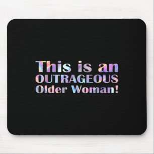 Mousepad Isto É Um Humor De Idade De Mulher Mais Velha Ultr