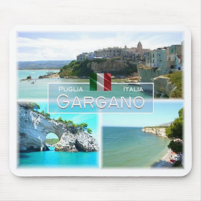 Mousepad IT Itália - Apúlia - Gargano - (Frente)