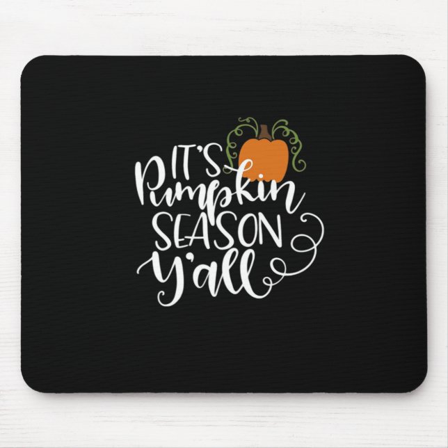 Mousepad It_s Pumpkin Season Y_all Feita (Frente)