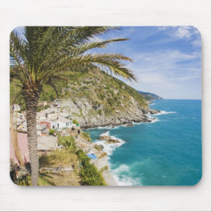 Mousepad Itália, Cinque Terre, Vernazza, Cidade na Encosta