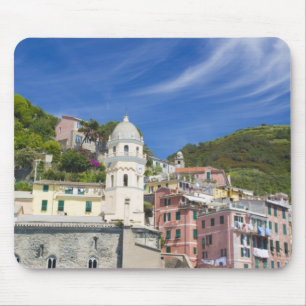 Mousepad Itália, Cinque Terre, Vernazza, Porto e Igreja