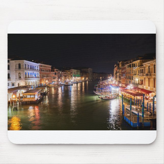 Mousepad Itália - Grande Canal de Veneza por Noite (Frente)