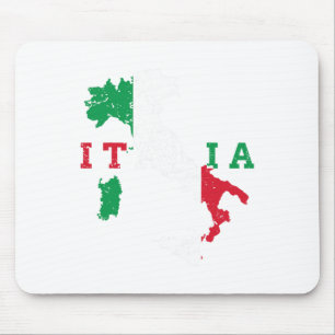 Mousepad Itália Mapa Italiano Orgulho Orgulho Gift Heritage