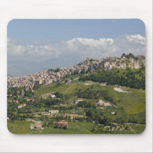 Mousepad Itália, Sicília, Enna, Calascibetta, Vista da Manh