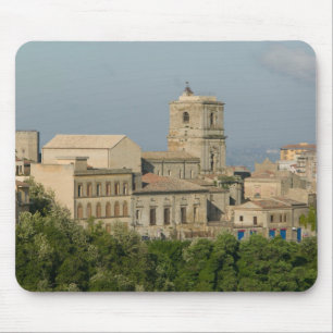 Mousepad Itália, Sicília, Enna, Vista da Cidade a partir de