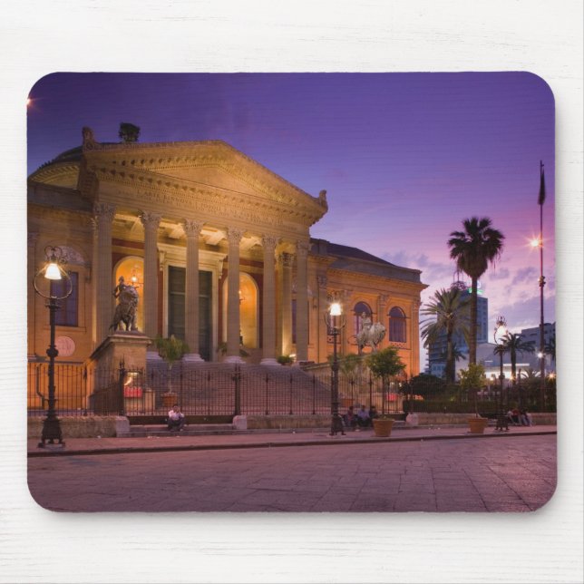 Mousepad Itália, Sicília, Palermo, Teatro Massimo Opera (Frente)